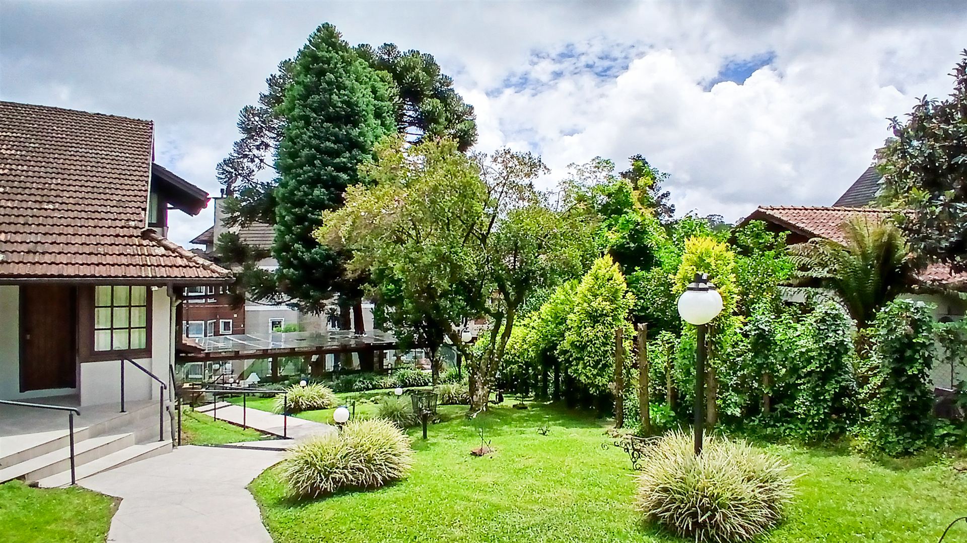 Área verde e jardim